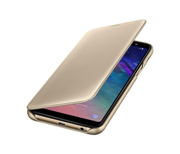 Samsung Wallet Cover do Samsung Galaxy A6+ złoty - 444720 - zdjęcie 4